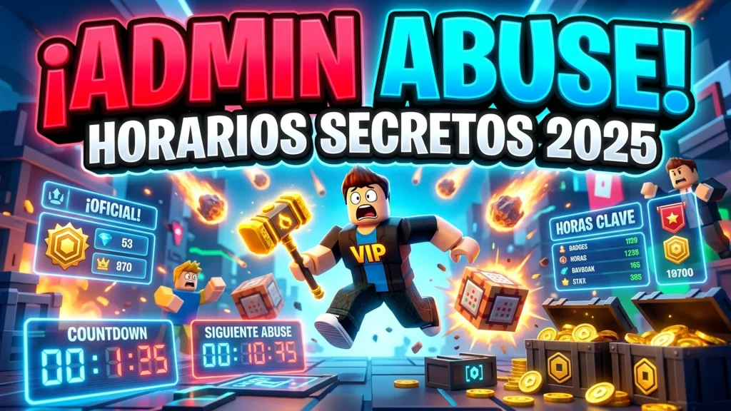 Horarios de Admin Abuse en Roblox 2025: Cuándo Ocurren y Cómo Aprovecharlos al Máximo